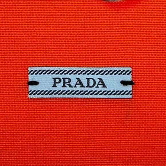 PRADA Flame Drawstring Dust Bag in Orange/Black￨(Size 7.5" x 9") - Picture 3 of 8